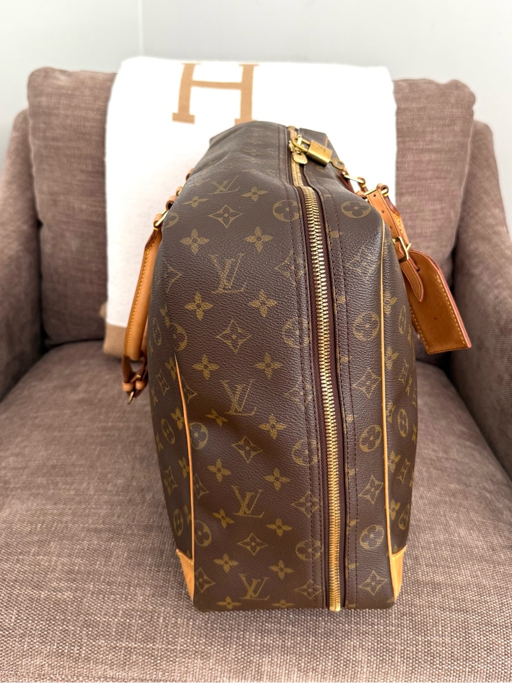 Authentic Louis Vuitton Sirius 45 travel bag brown monogram M41408 LV unisex - Picture 10 of 16